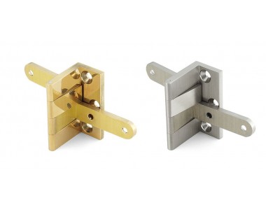 Brass Overlay Door Angle Hinge